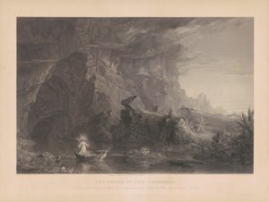 Elämän matka: Lapsuus tekijältä James Smillie, after Thomas Cole