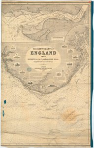 Englannin itärannikko Dungenessistä Flamborough Headiin