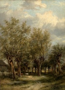 Lane lähellä Norwichia, Norfolk, noin 1830