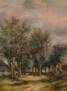 Lane lähellä Norwichia, c1837 tekijältä James Stark