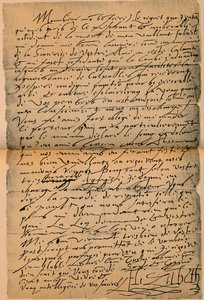 Kuningatar Elisabet I:n kirje 1533-1603 kuningas James VI:lle 1566-1625, 1898 tekijältä James Stillie