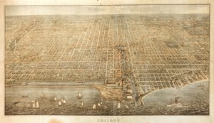 Chicago (väri litho) tekijältä James T. Palmatary
