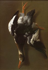 Dead Fowl, n. 1815 (öljy kankaalle) tekijältä James Thom