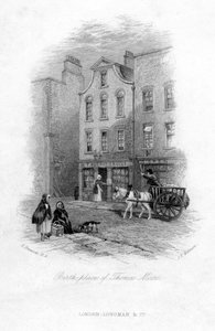 Thomas Mooren syntymäpaikka, Dublin, 1800-luku.