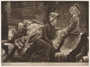 Puutarhan penkki tekijältä James Tissot