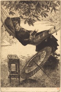 Riippumatto Le hamac, 1880. tekijältä James Tissot