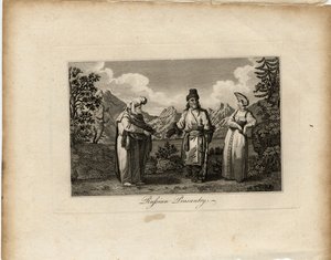 Venäjän talonpoikamekot, noin 1775 tekijältä James Tookey