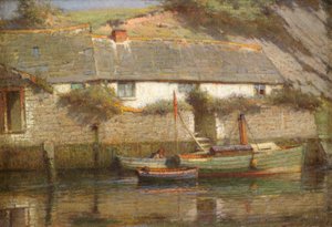 Riverside Cottage (öljy kankaalle)