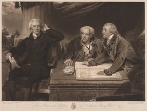 Sir Francis ja John Baring ja Charles Wall. tekijältä James Ward
