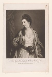 Portret van Charlotte Johnstone Oikea Honble. Lady Charlotte Johnston (otsikko esineessä)