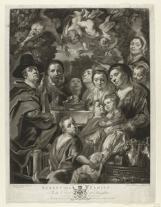 Muotokuva Jacques Jordaensista vanhempiensa, veljiensä ja sisarensa kanssa Rubens ja perhe (otsikko esineessä) Maalauksia Houghton Gallerysta (sarjan nimi) The Houghton Gallery (sarjan nimi)