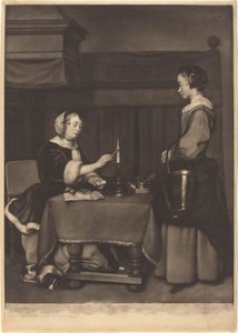 Naiskirjeenvaihtaja tekijältä James Watson after Gabriel Metsu