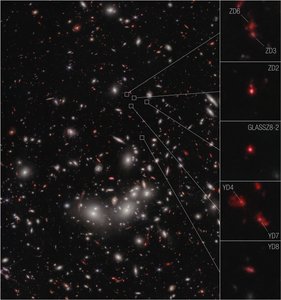 Galaxy Protocluster (NIRCam Image) tekijältä James Webb Space Telescope (NASA)