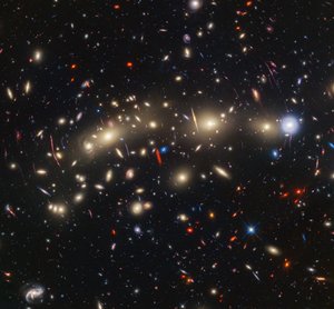 MACS 0416 (Hubble ACS ja WFC3 + Webb NIRCam -kuva) tekijältä James Webb Space Telescope (NASA)