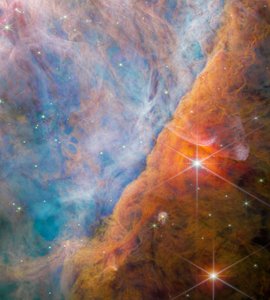Orion Bar (NIRCam-kuva) tekijältä James Webb Space Telescope (NASA)