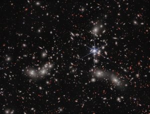 Pandoras-klusteri (NIRCam-kuva) tekijältä James Webb Space Telescope (NASA)