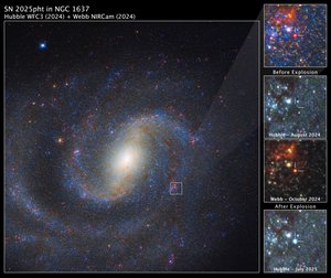 SN 2025pht NGC 1637:ssa tekijältä James Webb Space Telescope (NASA)