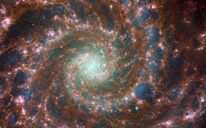 Phantom Galaxy Across spektrin tekijältä James Webb Space Telescope (NASA)