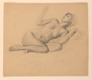 Nainen alaston