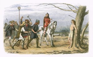 Edmund, Itä-Anglian kuningas, kuoli tanskalaisten tappamana.