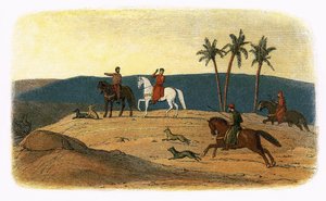 Kuningas Richard I kieltäytyy katsomasta pyhää kaupunkia, koska hän ei ole onnistunut valloittamaan sitä tekijältä James William Edmund Doyle