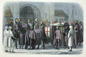 Richard II:n ruumis tuotiin Pyhän Paavalin katedraaliin Lontooseen, 1400 1864 tekijältä James William Edmund Doyle