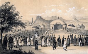 Kiinan keisarin lähestymistapa Britannian suurlähettilään vastaanottamiseksi, 1847