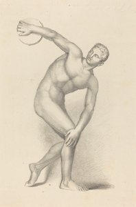 Discobolus, kirjoittanut Myron tekijältä James William Giles after John Flaxman