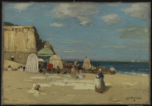 The Beach, St. Malo, noin 1900