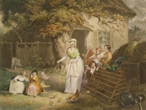 The Citizens Retreat, 1796 (värillinen mezzotint) tekijältä James after Ward