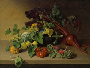Asetelma vihannesten kanssa, 1826