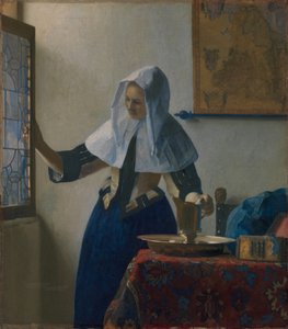 Nuori nainen vesikannulla, n. 1662 (öljy kankaalle) tekijältä Johannes Vermeer