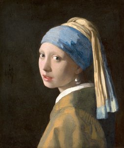 Tyttö helmikorvakorulla, n. 1665-6 (öljy kankaalle)