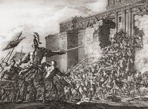 Pompeius hyökkäsi Jerusalemin temppeliin vuonna 63 eKr. (tulostus)