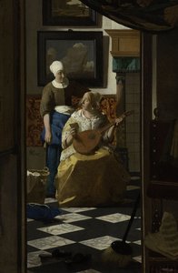 Rakkauskirje, n. 1669-1670 tekijältä Jan Vermeer van Delft