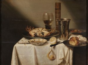 Asetelma tekijältä Jan Albertsz. Rotius (signed by artist)