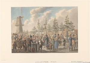 Kalamarkkinat Rotterdamissa, 1816