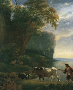 Maisema Droverin kanssa, noin 1640-luku