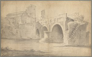 Näkymä Ponte Rottolle, Rooma