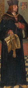 Maximilian I, Pyhän Rooman keisari (öljy paneelissa)