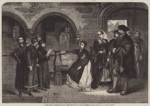 Luther, kun kuoro lauloi hymnejä ovelta ovelle Eisenachissa