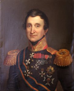 Jean-Victor de Constant-Rebecque Alankomaiden armeijan kenraaliluutnantin univormussaan. tekijältä Jan Baptist van der Hulst