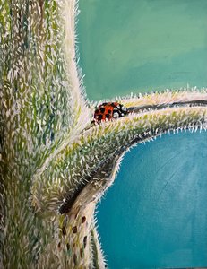 Fly Away Home, 2023 (akryyli kankaalle) tekijältä Jan Barzottini