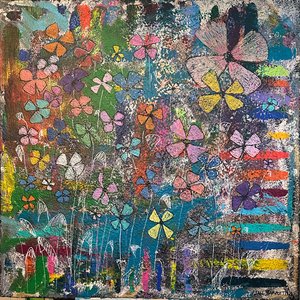Lost in the Garden, 2020 (akryyli käsintehdylle paperille)