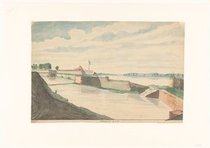 Fort Kraganoor lähellä Cochinia tekijältä Jan Brandes (signed by artist)