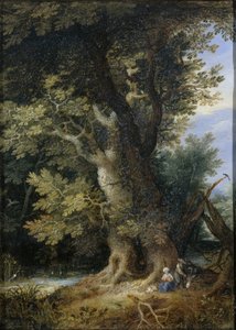 Descansa en la fugida a Egipte finlandès tekijältä Jan Brueghel (I) (manner of)