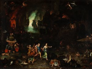 Aeneas ja Sibylla alamaailmassa.
