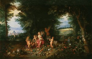 Maisema Ceresin kanssa (Allegoria Maasta) tekijältä Jan Brueghel the Younger