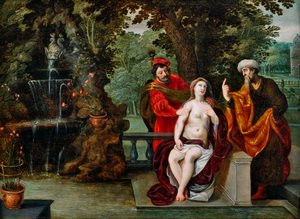 Susanna ja vanhimmat tekijältä Jan Brueghel the Younger