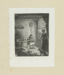 Sisustus laittaa lezende mies John Chalonin etsausten täydellinen työ / Oeuvre Complette des Eaux Fortes par Jean Chalon (sarjan nimi) tekijältä Jan Chalon